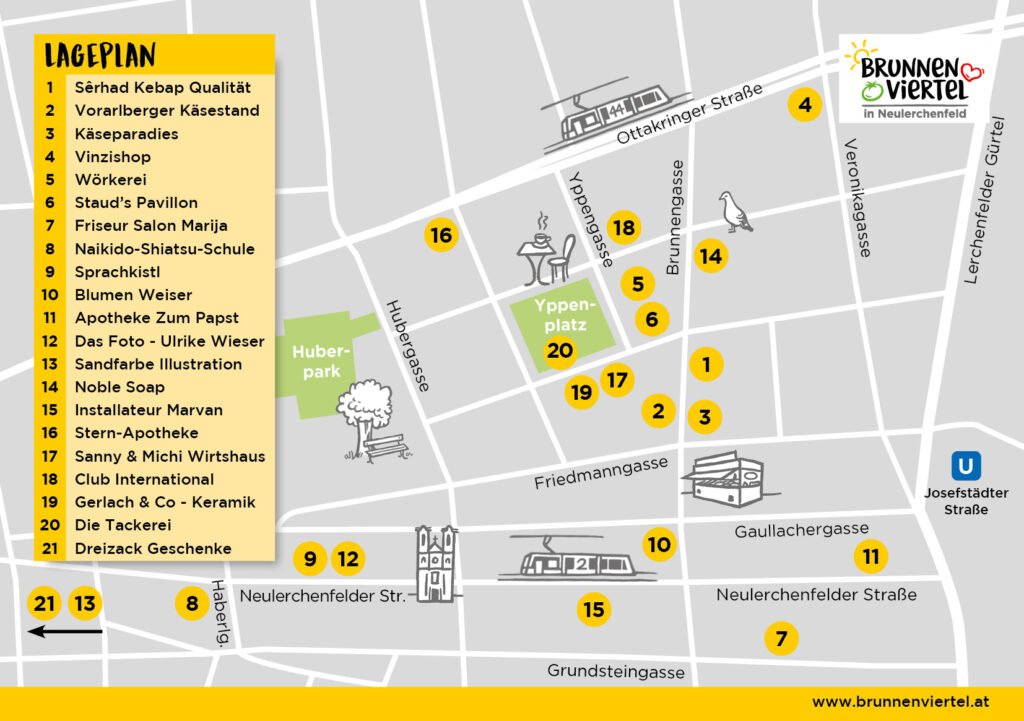 Unternehmen Brunnenviertel Regional einkaufen